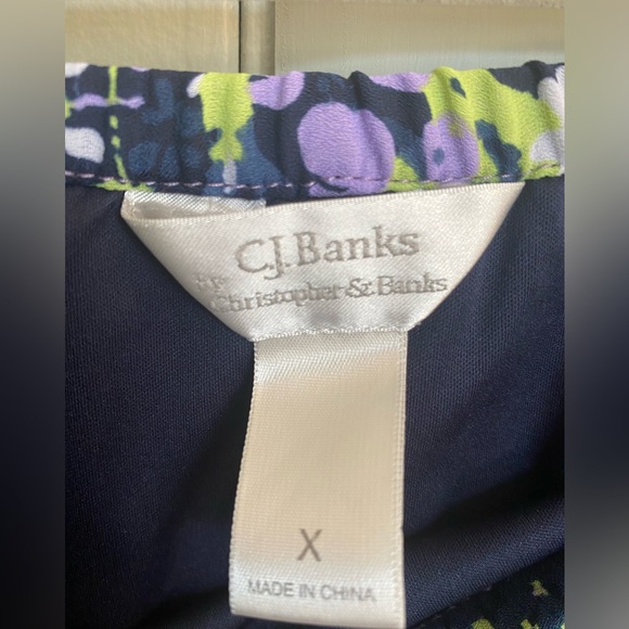 CJ Banks Floral Patchwork Maxi Skirt - Purple - Picture 3 of 7